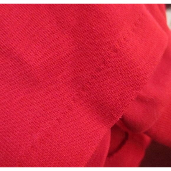 MOCK TURTLENECK SINGLE STITCH XL Vintage 1990's Men's Tee XL RED LS T-shirt USA - Picture 3 of 5